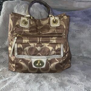 Coach Brown and Gold Women's Bag